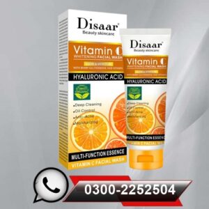 DISAAR Facial Wash Glowing Hyaluronic Acid Vitamin C Multi Function